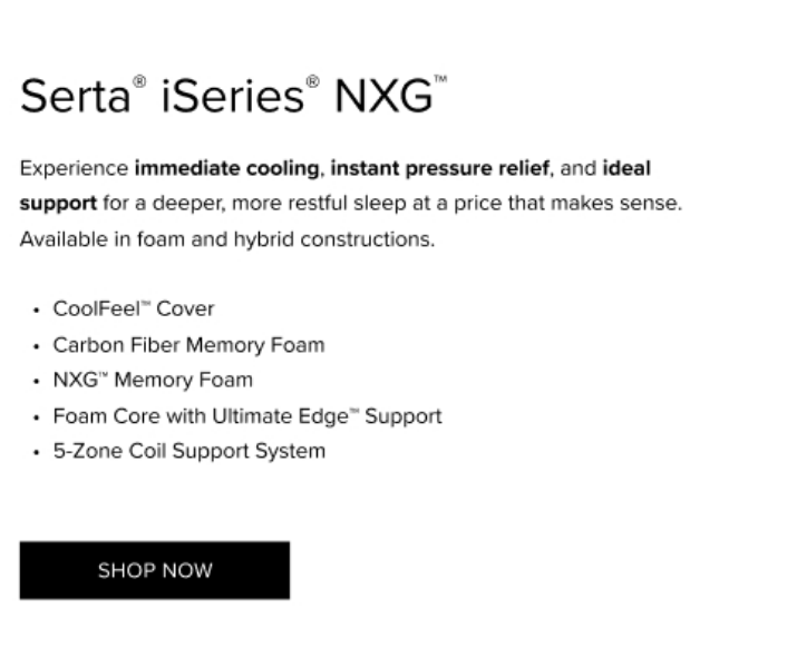 Serta iSeries NXG