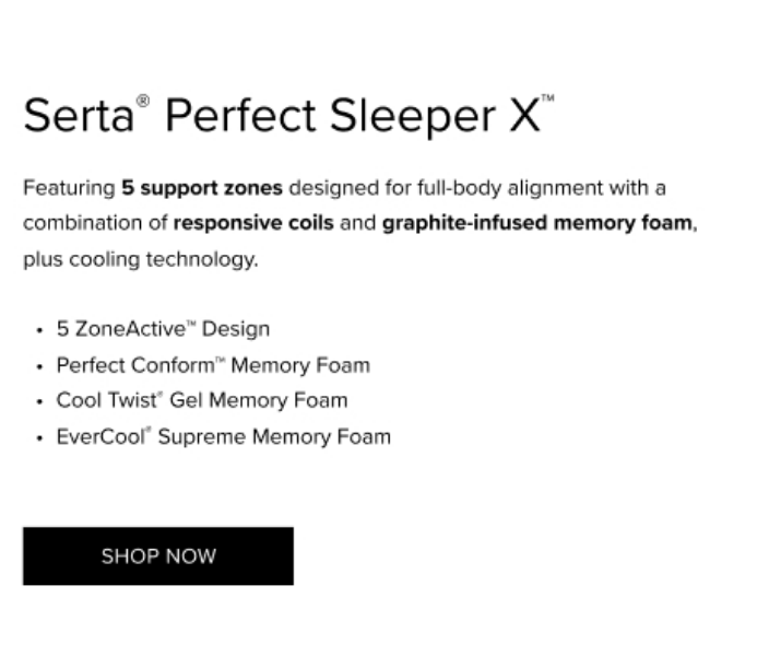 Serta Perfect Sleeper X